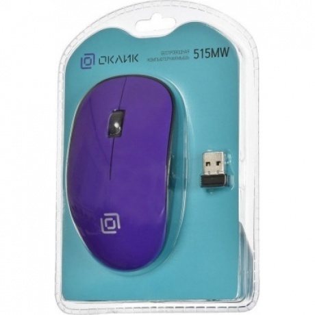 Мышь Oklick 515MW черный/пурпурный - фото 6