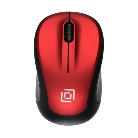 Мышь Oklick 665MW черный/красный - фото 3