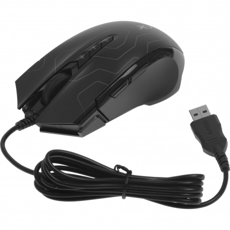 Мышь A4Tech X89 Maze черный - фото 13