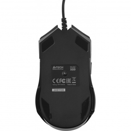 Мышь A4Tech X89 Maze черный - фото 7