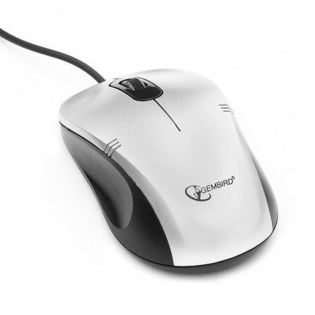 Мышь Gembird MOP-100-S USB Grey - фото 3