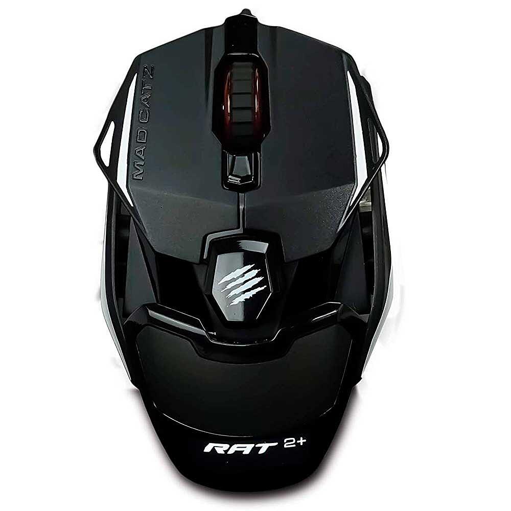 Игровая мышь Mad Catz R.A.T. 2+ чёрная (PMW3325, USB, 3 кнопки, 5000 dpi, красная подсветка) mad catz r a t 1 adns3050 black мышь игровая usb 3 кнопки 2000 dpi