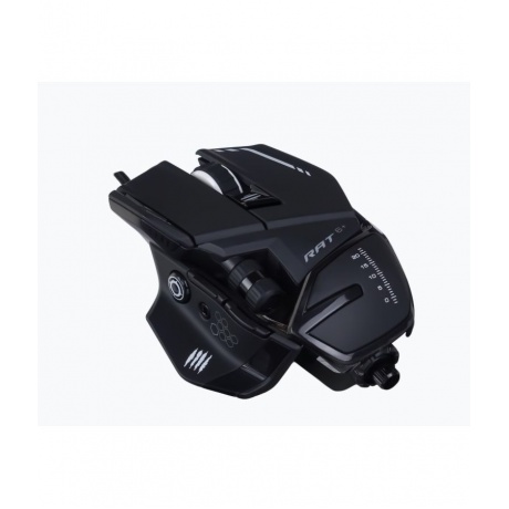 Игровая мышь Mad Catz RAT 6 чёрная PMW3360 Omron USB 11 кнопок 12000 dpi RGB подсветка 7069₽