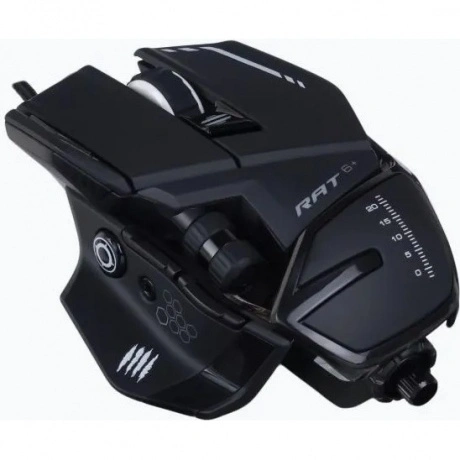 Игровая мышь Mad Catz  R.A.T. 6+ чёрная (PMW3360, Omron, USB, 11...