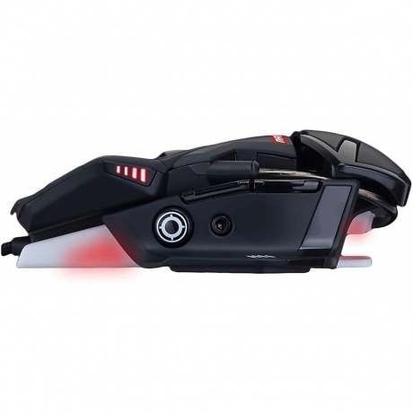 Игровая мышь Mad Catz  R.A.T. 4+ чёрная (PMW3330, USB, 9 кнопок, 7200 dpi, красная подсветка) - фото 4