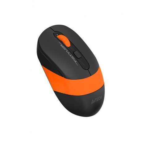 Мышь A4Tech Fstyler FG10S черный/оранжевый silent беспроводная USB (4but) - фото 5
