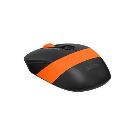 Мышь A4Tech Fstyler FG10S черный/оранжевый silent беспроводная USB (4but) - фото 6