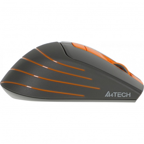 Мышь A4Tech Fstyler FG30S серый/оранжевый silent беспроводная USB (6but) - фото 19