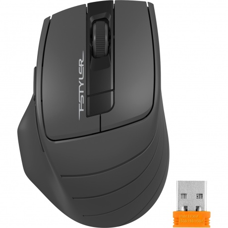 Мышь A4Tech Fstyler FG30S серый silent беспроводная USB (6but) - фото 5