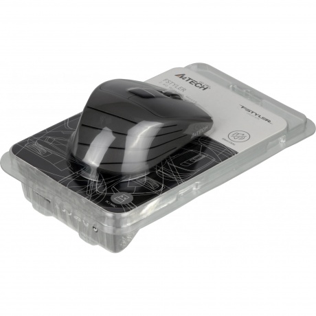 Мышь A4Tech Fstyler FG30S серый silent беспроводная USB (6but) - фото 7