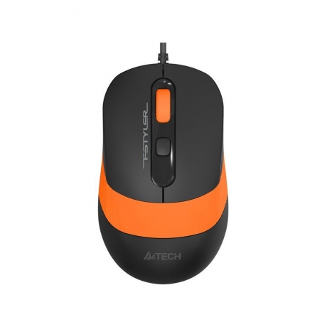 Мышь A4Tech Fstyler FM10 черный/оранжевый USB (4but) - фото 1