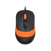 Мышь A4Tech Fstyler FM10 черный/оранжевый USB (4but)