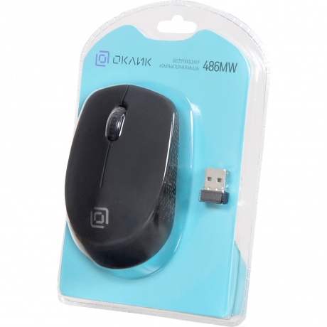 Мышь Oklick 486MW черный - фото 9
