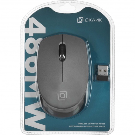 Мышь Oklick 486MW серый/черный - фото 8