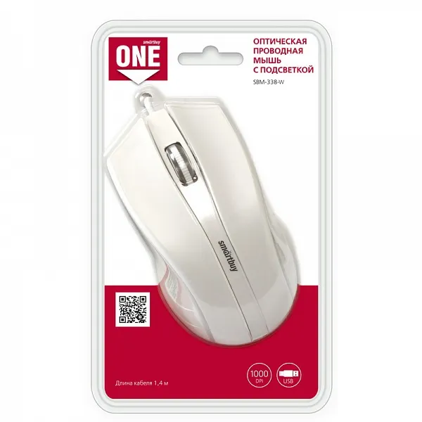 Мышь SmartBuy One SBM-338-W White - фото 5