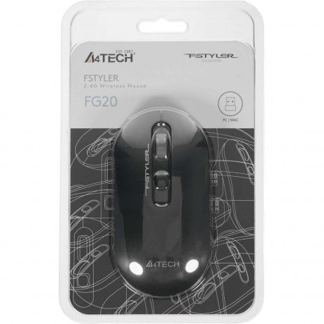 Мышь A4Tech Fstyler FG20 серый - фото 6