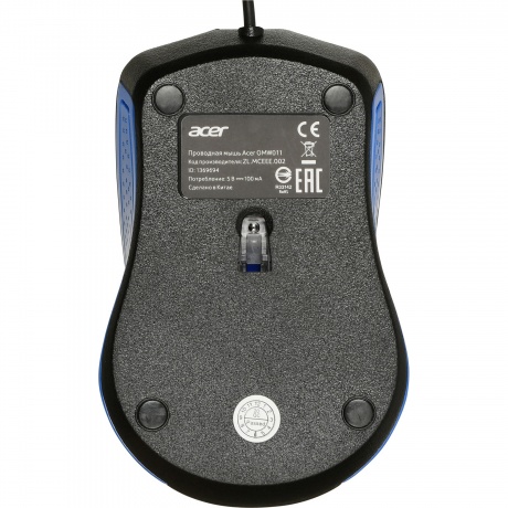 Мышь Acer OMW011 (ZL.MCEEE.002) черный/синий - фото 3