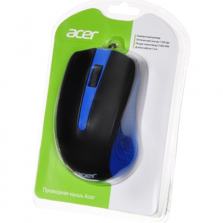 Мышь Acer OMW011 (ZL.MCEEE.002) черный/синий - фото 10