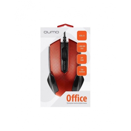 Мышь Qumo Office M14 Red - фото 2