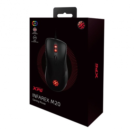 Мышь игровая XPG INFAREX M20 (5 кнопок, OMRON, 5000 dpi, RGB подсветка, USB) - фото 1