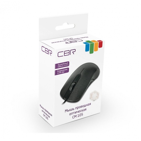 Мышь CBR CM 105 Black USB - фото 8