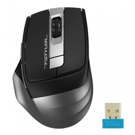 Мышь беспроводная A4Tech Fstyler FB35 Smoky Grey - фото 2