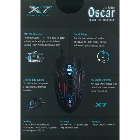 Мышь A4Tech X77 Maze - фото 18