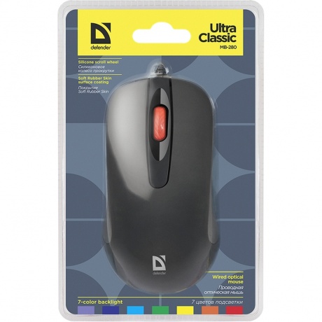 Мышь Defender USB MB-280 BLACK - фото 2