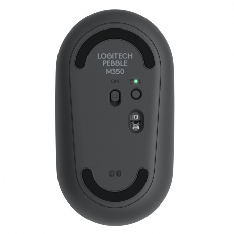 Мышь беспроводная Logitech M350 Pebble Mouse, black (910-005718) - фото 2