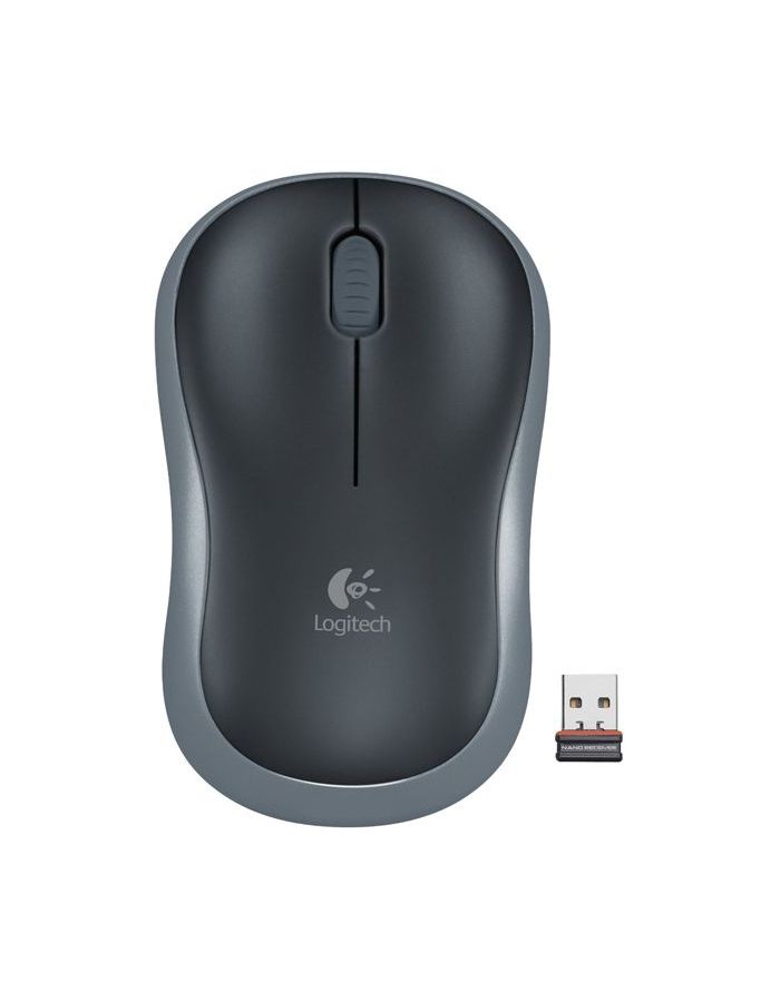 Мышь беспроводная Logitech M185 grey (910-002238) мышь 910 002238 logitech wireless mouse m185 swift grey