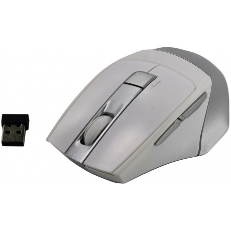 Мышь A4Tech Fstyler FG35 серебристый/белый - фото 5