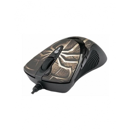 Мышь A4Tech XL-747H черный/коричневый - фото 2