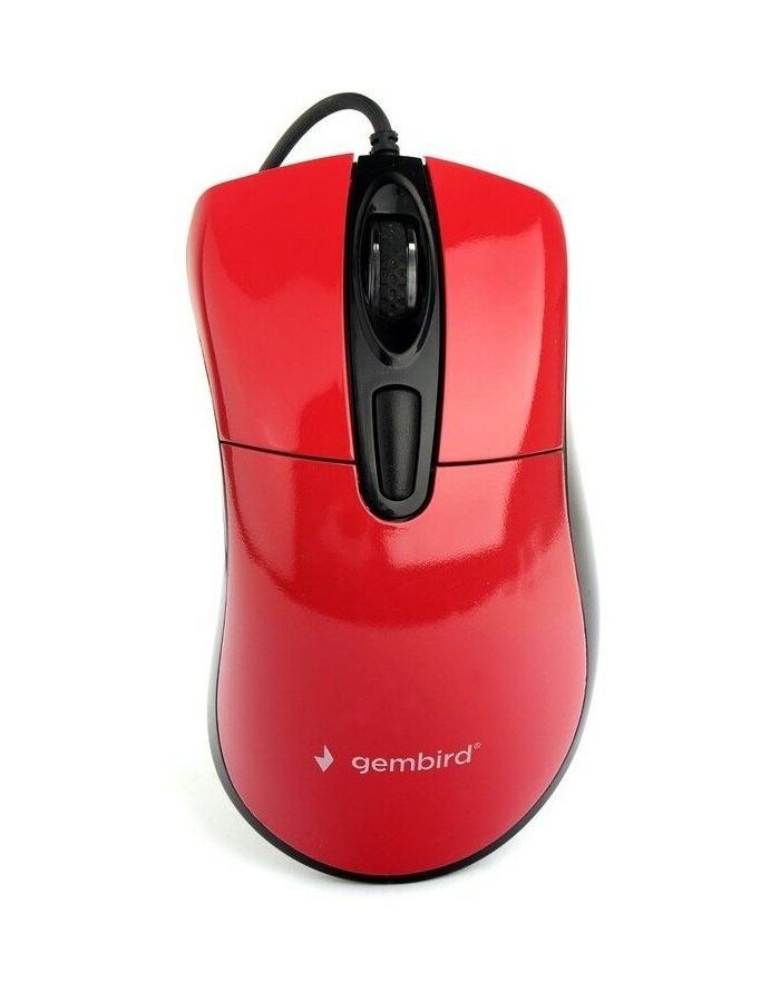 Мышь Gembird MOP-415-R USB красный мышь проводная trust gxt960 чёрный usb