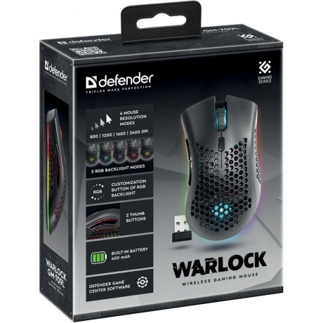 Мышь Defender Optical WRL Warlock GM-709L (52709) - фото 9