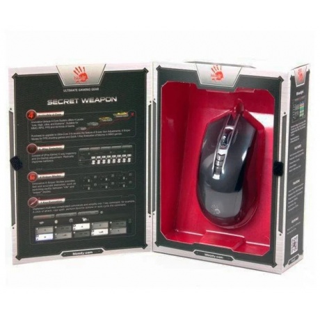 Мышь A4Tech Bloody P93 Light Strike черный - фото 4