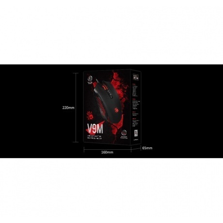 Мышь A4Tech Bloody V9M черный - фото 4