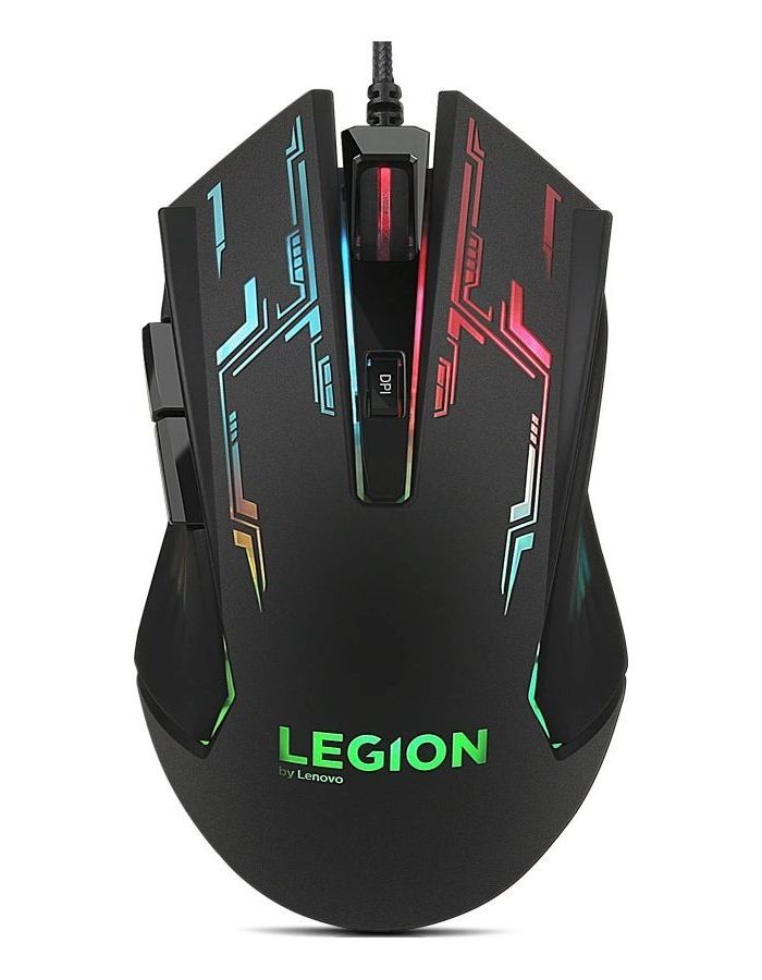 Мышь Lenovo Legion M200 RGB черный (GX30P93886)
