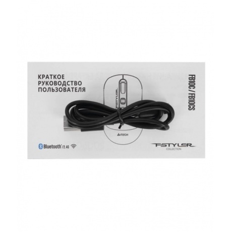 Мышь A4Tech Fstyler FB10C черный/синий - фото 7