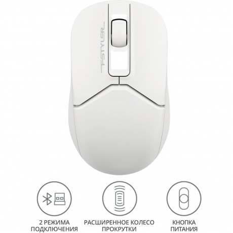 Мышь A4Tech Fstyler FB12 белый - фото 10