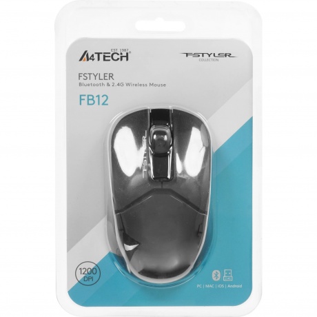 Мышь A4Tech Fstyler FB12 черный - фото 10