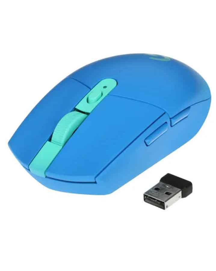 Мышь Logitech G305 Lightspeed Blue (910-006014) беспроводная игровая мышь logitech g g305 lightspeed черный