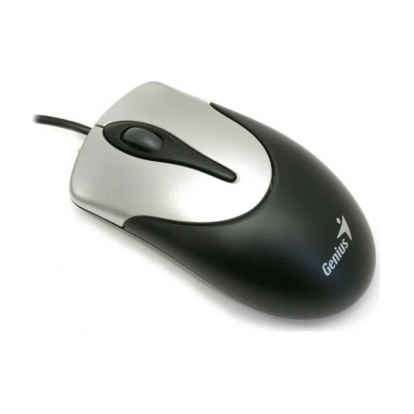 Мышь Genius NetScroll 100 V2 чёрный/серебристый (31010001401) - фото 2
