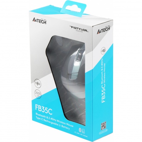 Мышь A4Tech Fstyler FB35C серый/черный - фото 31