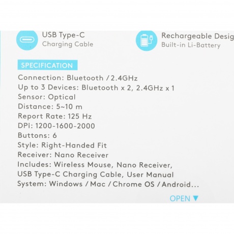 Мышь A4Tech Fstyler FB35C серый/черный - фото 33