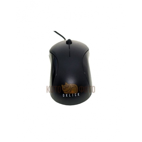 Компьютерная мышь Oklick 115S черный/красный - фото 1