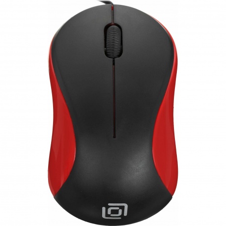 Компьютерная мышь Oklick 115S черный/красный - фото 1