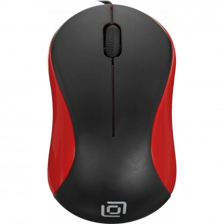 Компьютерная мышь Oklick 115S черный/красный