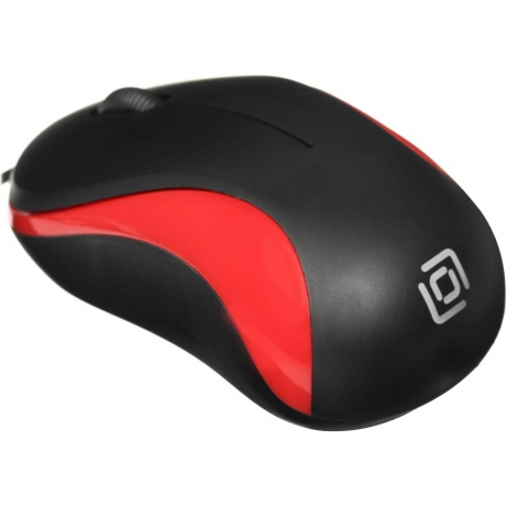 Компьютерная мышь Oklick 115S черный/красный - фото 2