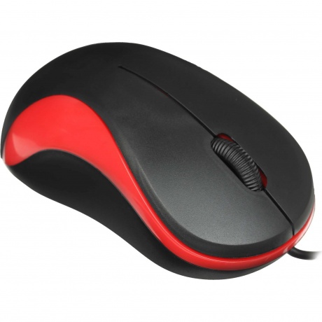 Компьютерная мышь Oklick 115S черный/красный - фото 3