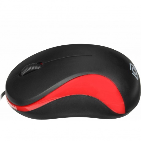 Компьютерная мышь Oklick 115S черный/красный - фото 6